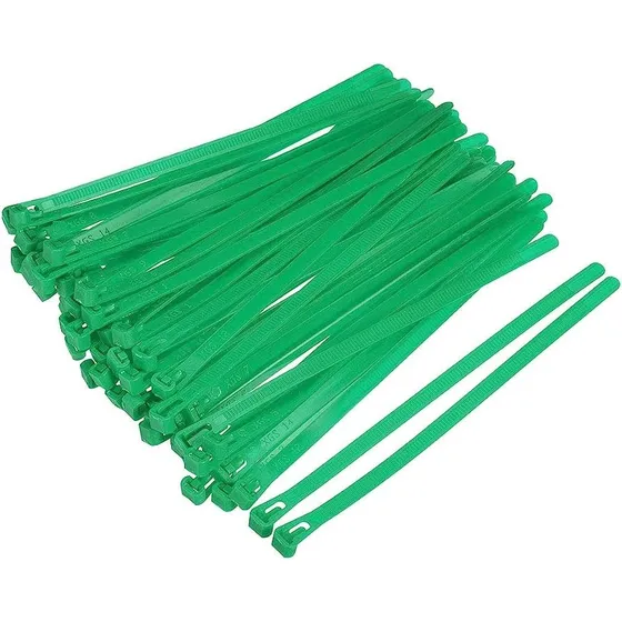 Precinto Zuncho Collarín Plástico Verdes Pack X100 Clicshop