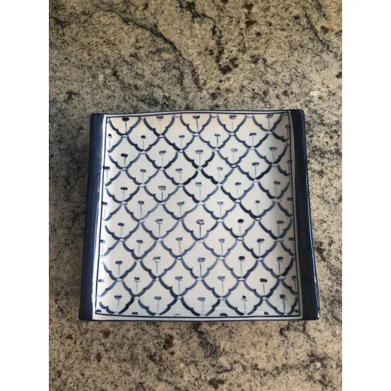 Juego 6 Platos  Cuadrados Marca Xipango  Estilo Tailandés
