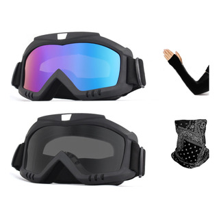 2pz Googles Motocross Tácticas Ajustable Lentes Deportivas 2pz Googles Motocross Tácticas Ajustable Lentes Deportivas