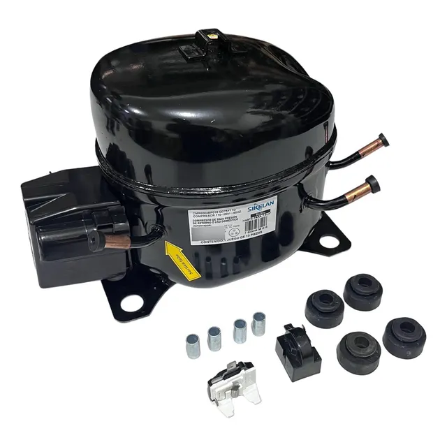 Compresor P/refrigerador Sikelan 1/8 R-600a Con Accesorios