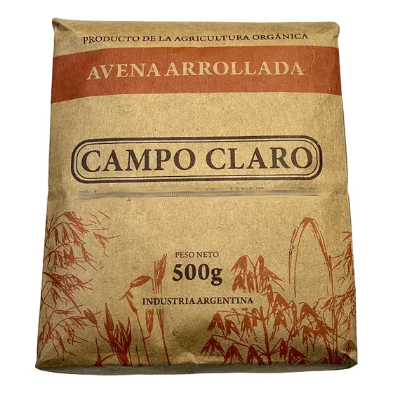 Avena Arrollada Orgánica Campo Claro 10x 500gr