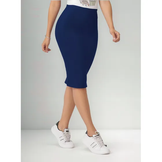 Falda Larga Mujer Azul Mp 88877