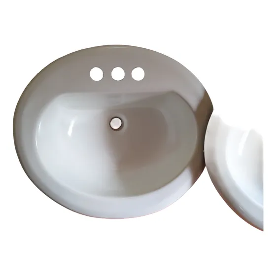 Oferta Lavamanos Redondo Fibra De Vidrio Blancos