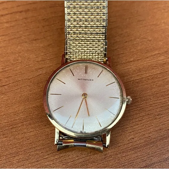Antiguo Reloj Vintage Longines Wittnauer Oro 14k Cuerda