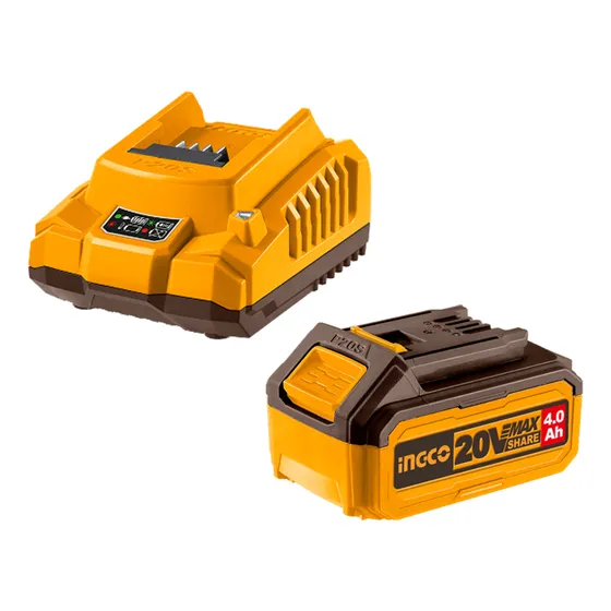 Set X1 Bateria 20v 4amp + 1 Cargador Ingco Fbcpk1214