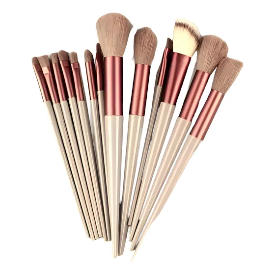 Set 13 Brochas Maquillaje Base Colorete, Semi Profesional