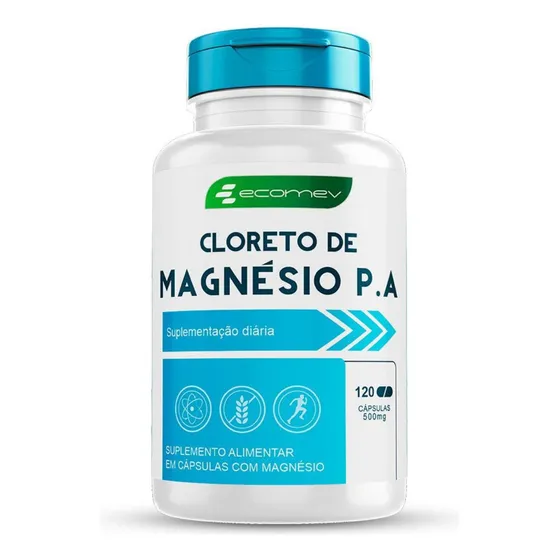 Suplemento Em Cápsulas Cloreto P.A 500mg 120cáps Ecomev Sabor Sem Sabor