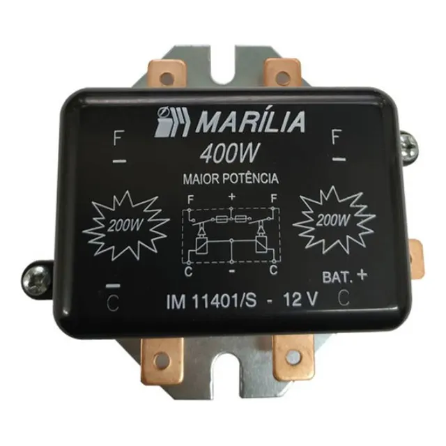 Rele Auxiliar Farois Com 5 Terminais 12v 400w Potencia