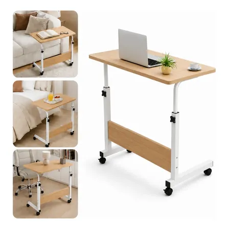 Mesa Ergonômica Para Notebook Com Altura E Giro Reguláveis Branco