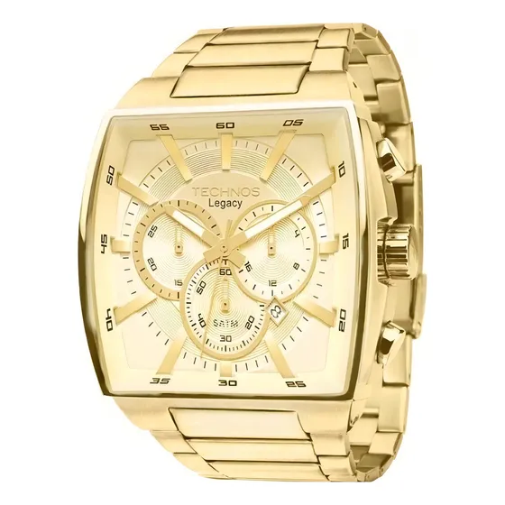 Relógio Technos Masculino Legacy Dourado