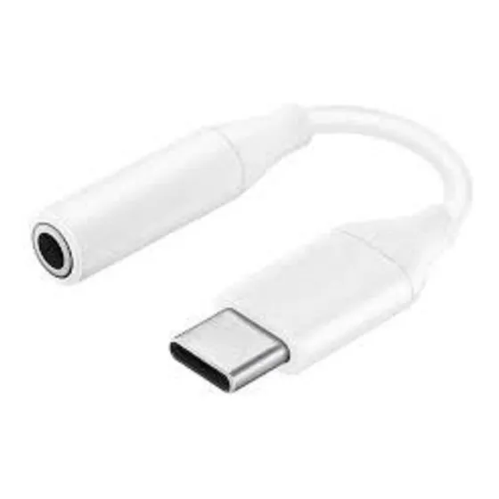 Adaptador De Audifonos Tipo C Auxiliar 3.5 Mm Negro