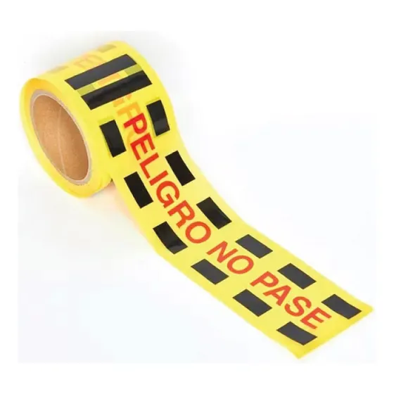 Cinta De Seguridad Peligro No Pase Amarilla / Rojo 75mmx200m