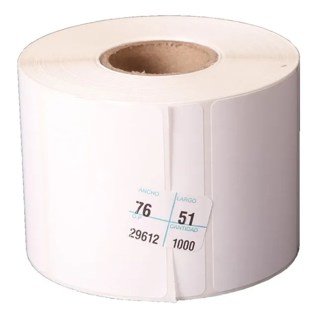 60 Millares Etiqueta Térmica Directa 76mm X 51mm Para Zebra
