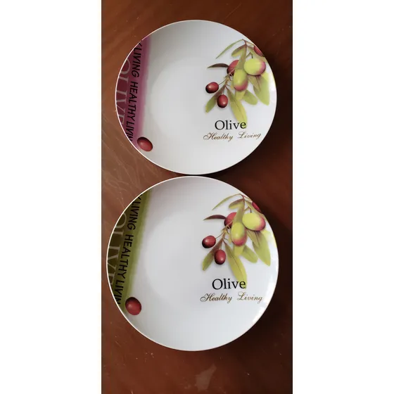 Par De Platos Para Snack, Pizza, Aceitunas, Otros