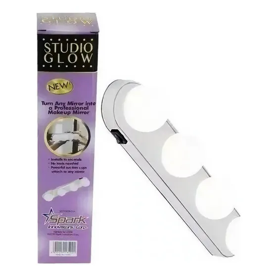 Luces Led X4 Focos A Pila Para Maquillaje Espejo Tocador Color De La Luz Blanco Frío