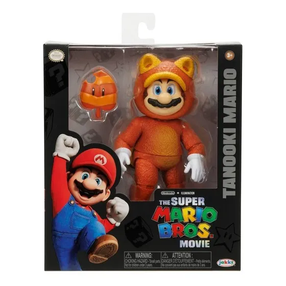 Super Mario Bros Movie Mario Tanooki 5 Pulgadas