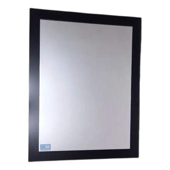 Espejo 60x80 Marco Vidrio Color Negro Horizontal O Vertical