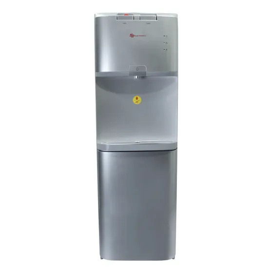 Dispensador Filtro De Agua De Botellón Plateado Con Gabinete