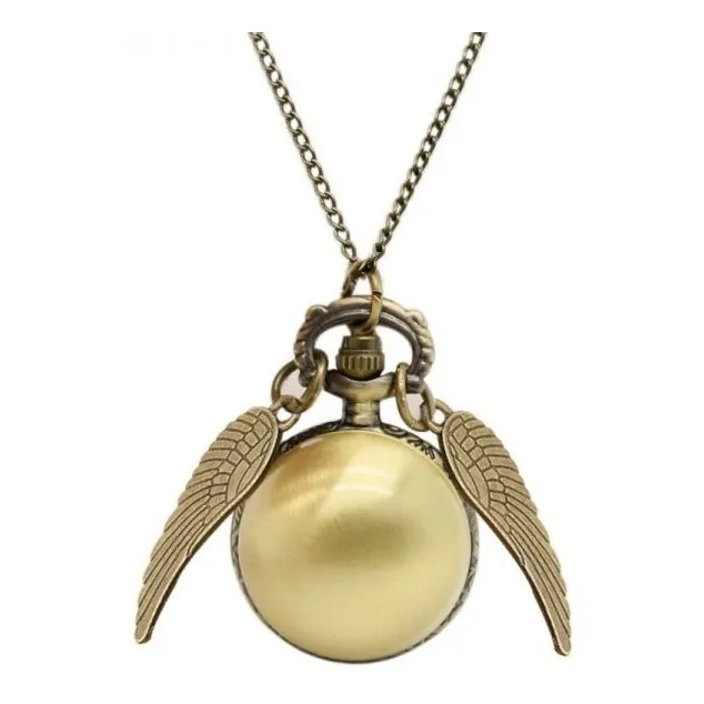 Collar + Reloj Cadena Quidditch Ball Bronce Harry Potter