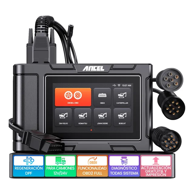 Scanner Automotriz Para Camiones Pesados 12v/24v Con Dpf
