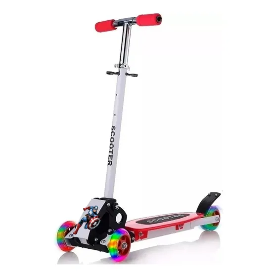 Scooter Patíneta 4 Ruedas Monopatin Niños Escualizable
