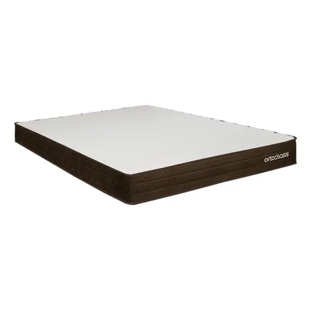 Colchão Ortobom Poli D28 Casal Ortopédico Densidade Firme 138x188 Cm Marrom