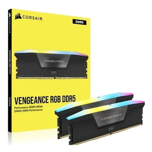Memória Corsair Vengeance Rgb 64gb 2x32gb Ddr5 6000mhz Cl30