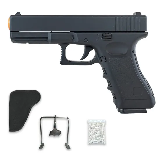 Pistola Airsoft Spring V20 Full Metal 6m+esf+alvojavali+cold
