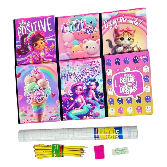 Kit Escolar Combo De Utiles