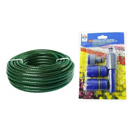 Manguera Culebra 1/2 X30mts Bell Power Con Kit Conex Gdeseo