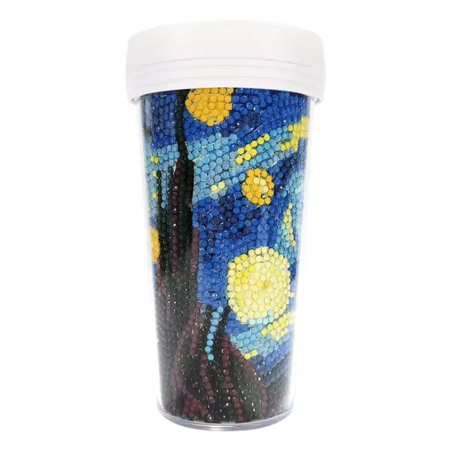Termo Vaso Con Kit De Pintura De Diamante 5d