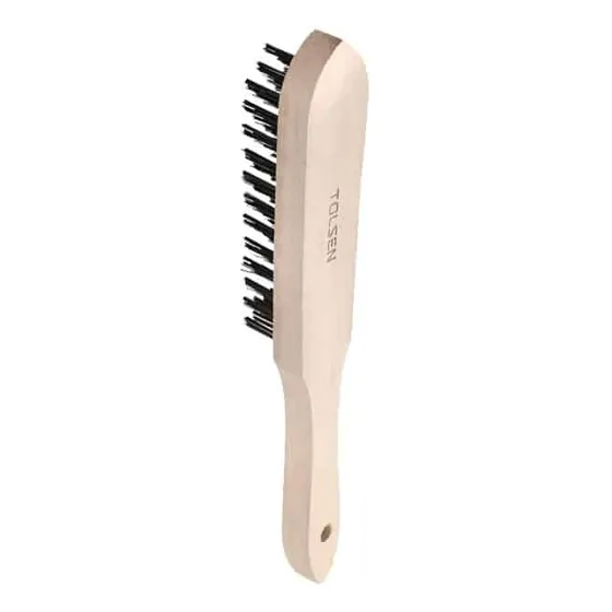 Cepillo De Alambre De Cobre Mango De Madera 5 Lineas  Tolsen