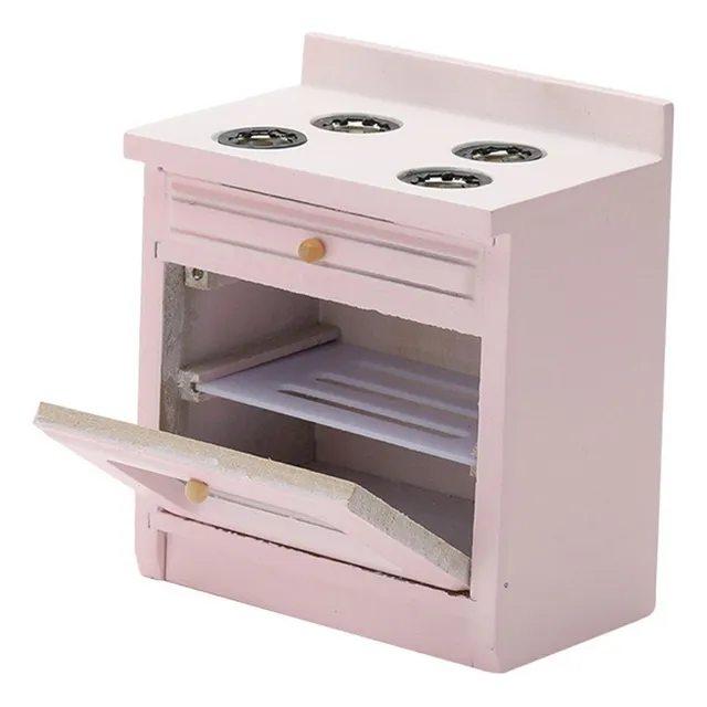 1/12 Casa De Muñecas Estufa Horno 1:12 Miniatura Muebles De
