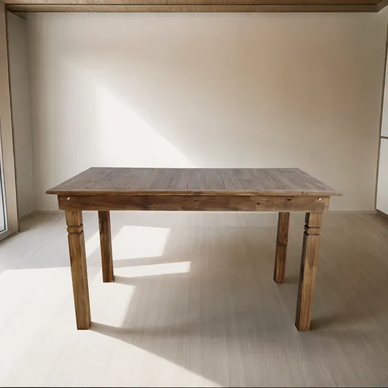 Mesa Rústica Para Festa Pinus Decoração 1.40m Sem Gaveta