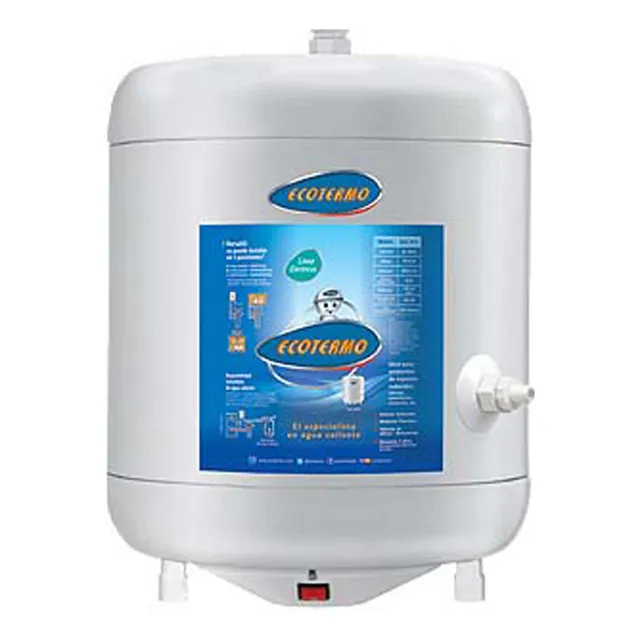 Termotanque Electrico Ecotermo 18 Litros Conexion Inferior Color Blanco