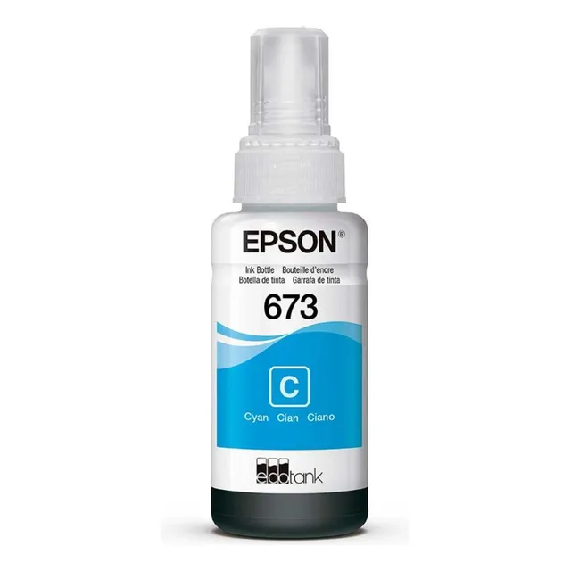 Epson Botella De Tinta Color Cyan, Código T673220