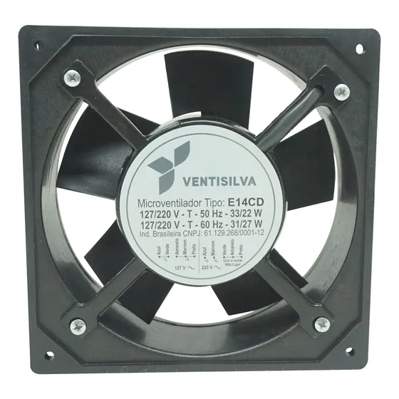 Microventilador Axial 110/220v 3320/3150rpm Ventisilva