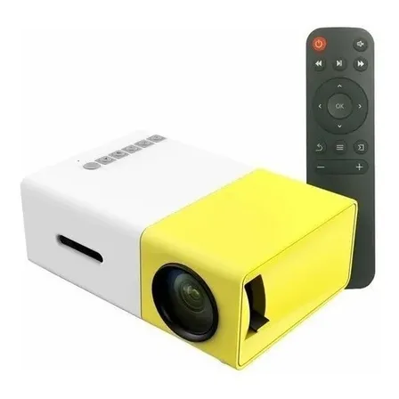 Proyector Mini Genérica Projector Negro 600lm Amarillo 220v