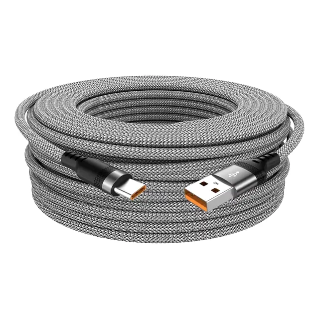 Cable Usb A Tipo C 8 Metros Carga Rapida Reforzado