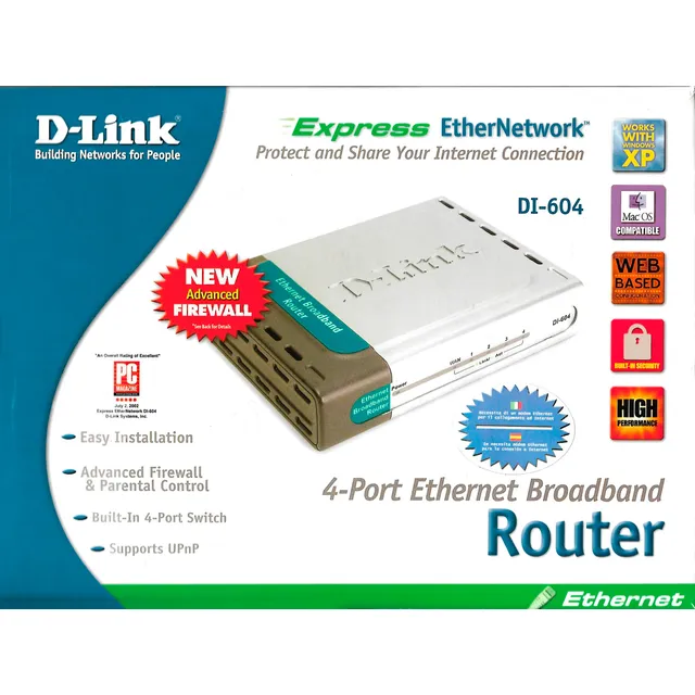 Router D-link Di-604 4 Puertos En Caja Original
