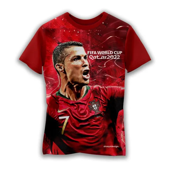Franela Cristiano Ronaldo Cr7 Mundial Quatar 2022