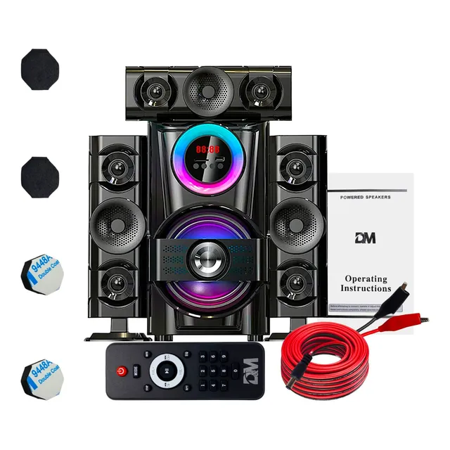 Minicomponente Dm-l21, Luz Rgba, Bluetooth, Usb, Sd, 3.1