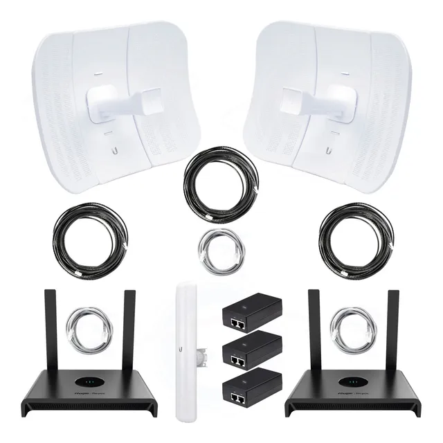 Kit Multipunto Lbe-m5-23 + Routers 1km