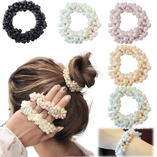 5 Colores Perlas Cabello Ligas Elásticas Estilo De Moda Niña 5 Colores Perlas Cabello Ligas Elásticas Estilo De Moda Niña