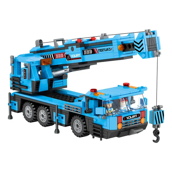 Blocos De Montar Construção Caminhão Guindaste 522 Pcs