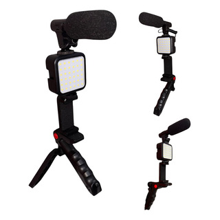 Kit Grabar Video Estabilizador Cámara Trípode Para Vlogging Kit Grabar Video Estabilizador Cámara Trípode Para Vlogging