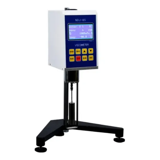 GOYOJO Viscosímetro rotatorio digital con 4 rotores,fluidímetro de viscosidad de laboratorio1 2000000mPa con LCD y salida de datos para tintas pinturas recubrimientos adhesivos grasas cosméticos