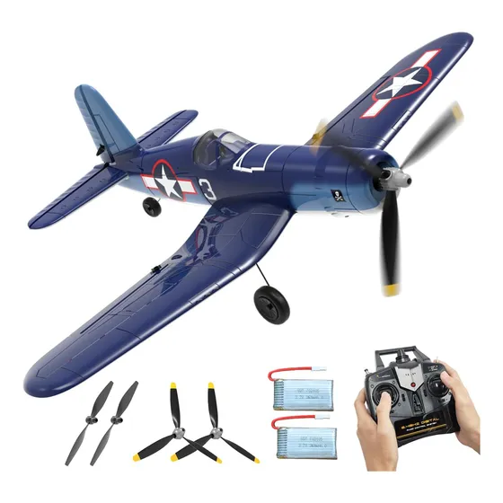 Avión De Control Remoto De 4 Canales, 2.4 Ghz F4u Corsair Rt