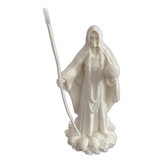 Imponente Estatua De Santa Muerte Artesanal