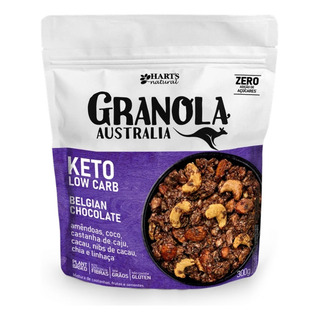 Granola Australia Keto Low Carb Chocolate Belga Hart´s -300g Granola Australia Keto Low Carb Chocolate Belga Hart´s -300g